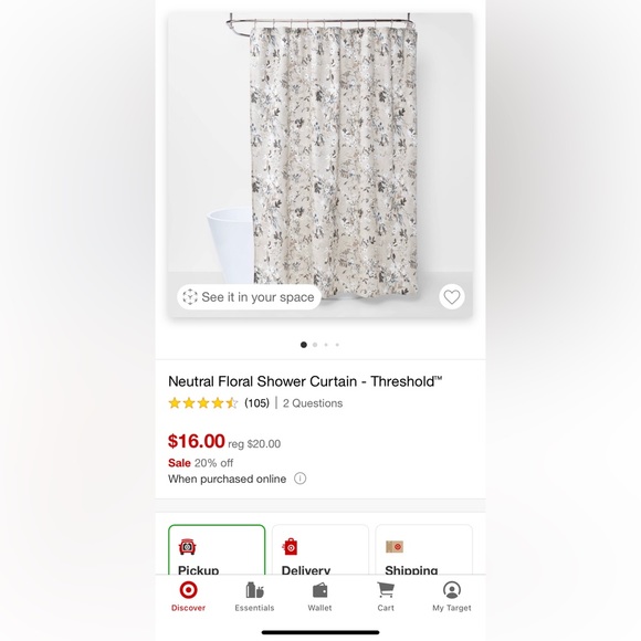 Threshold Bath Threshold Floral Shower Curtain Poshmark